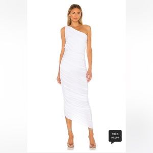 Norma Kamali Diana gown in white size small